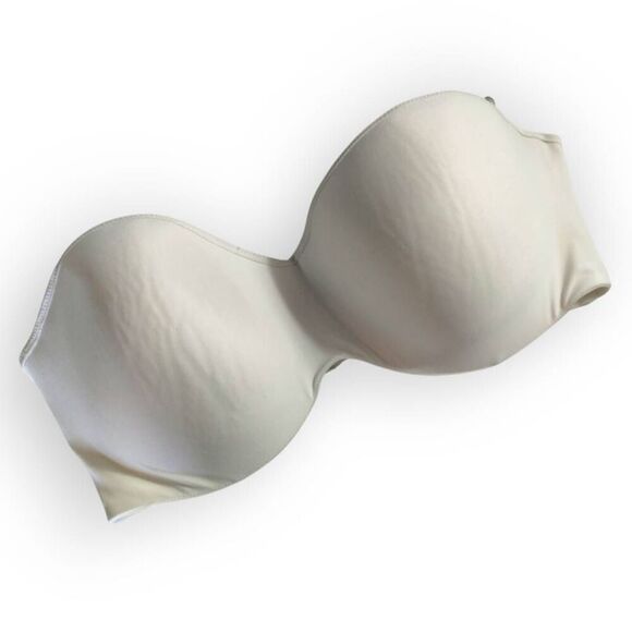 Lilyette 929 Womens Bra Sz 42DD Tailored Strapless Minimizer Bra White Wedding‎ - Picture 6 of 9